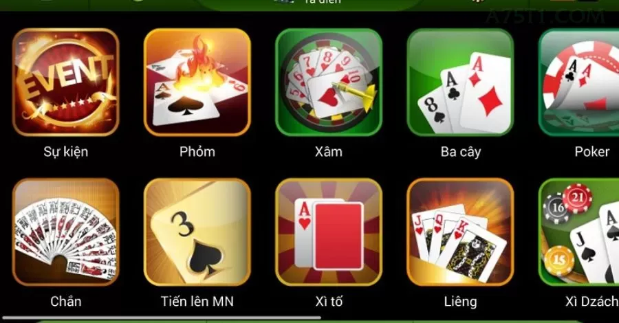 a75 slots no app